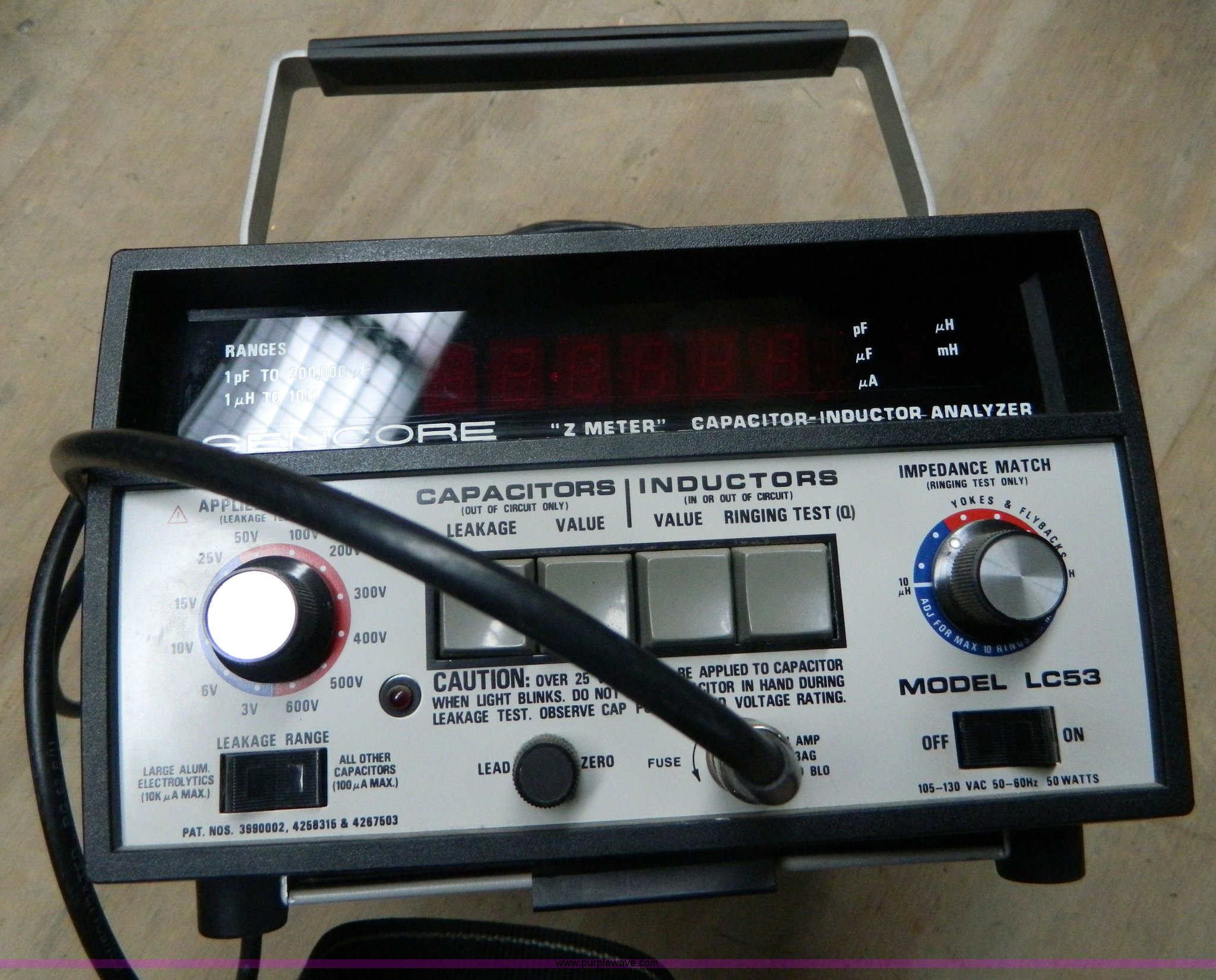 1984 Sencore LC53 capacitor/inductor analyzer in Norton, KS Item