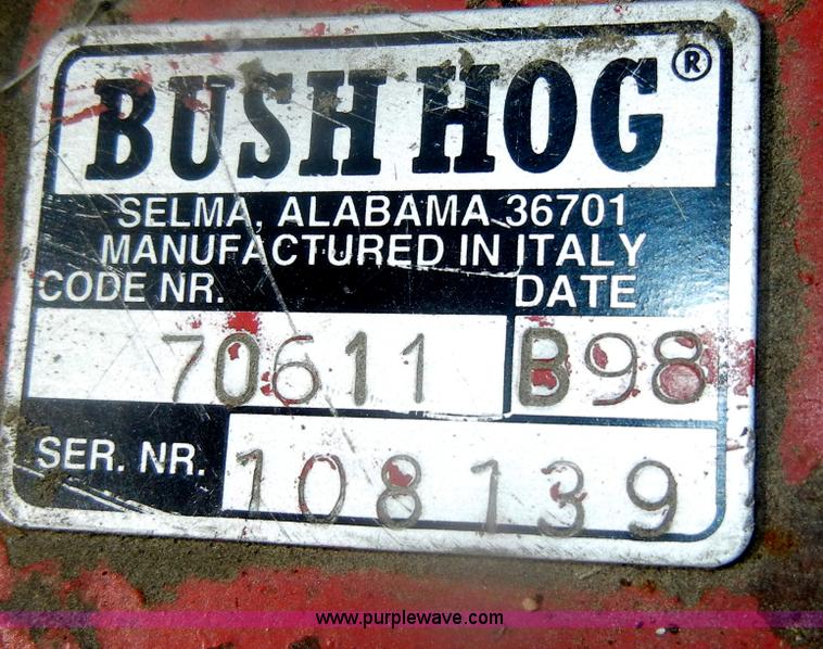 image for item B6998 Bush Hog 3615 batwing rotary mower