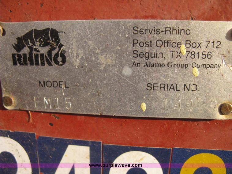 image for item B8180 Rhino FM15 batwing rotary mower