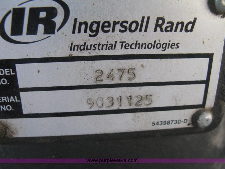 image for item R9694 Ingersoll Rand gas powered air compressor