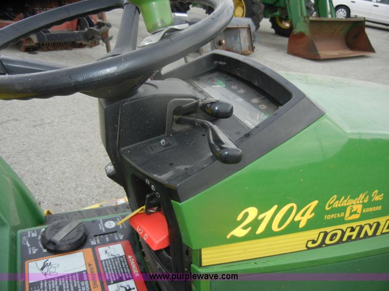 image for item V9784 John Deere 425 lawn mower