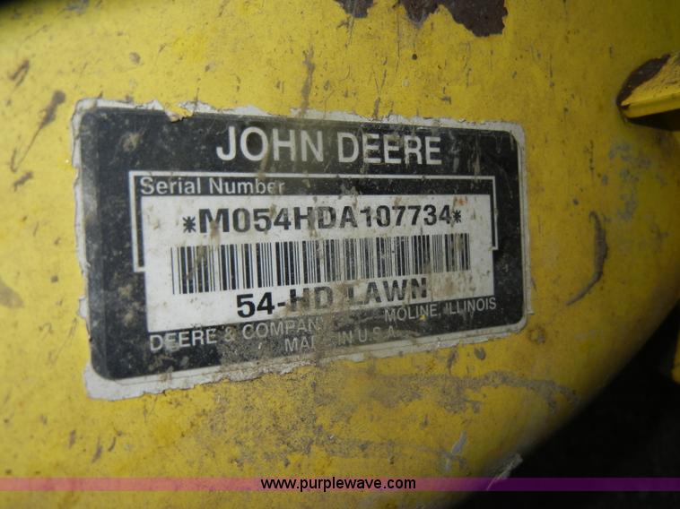 image for item V9784 John Deere 425 lawn mower