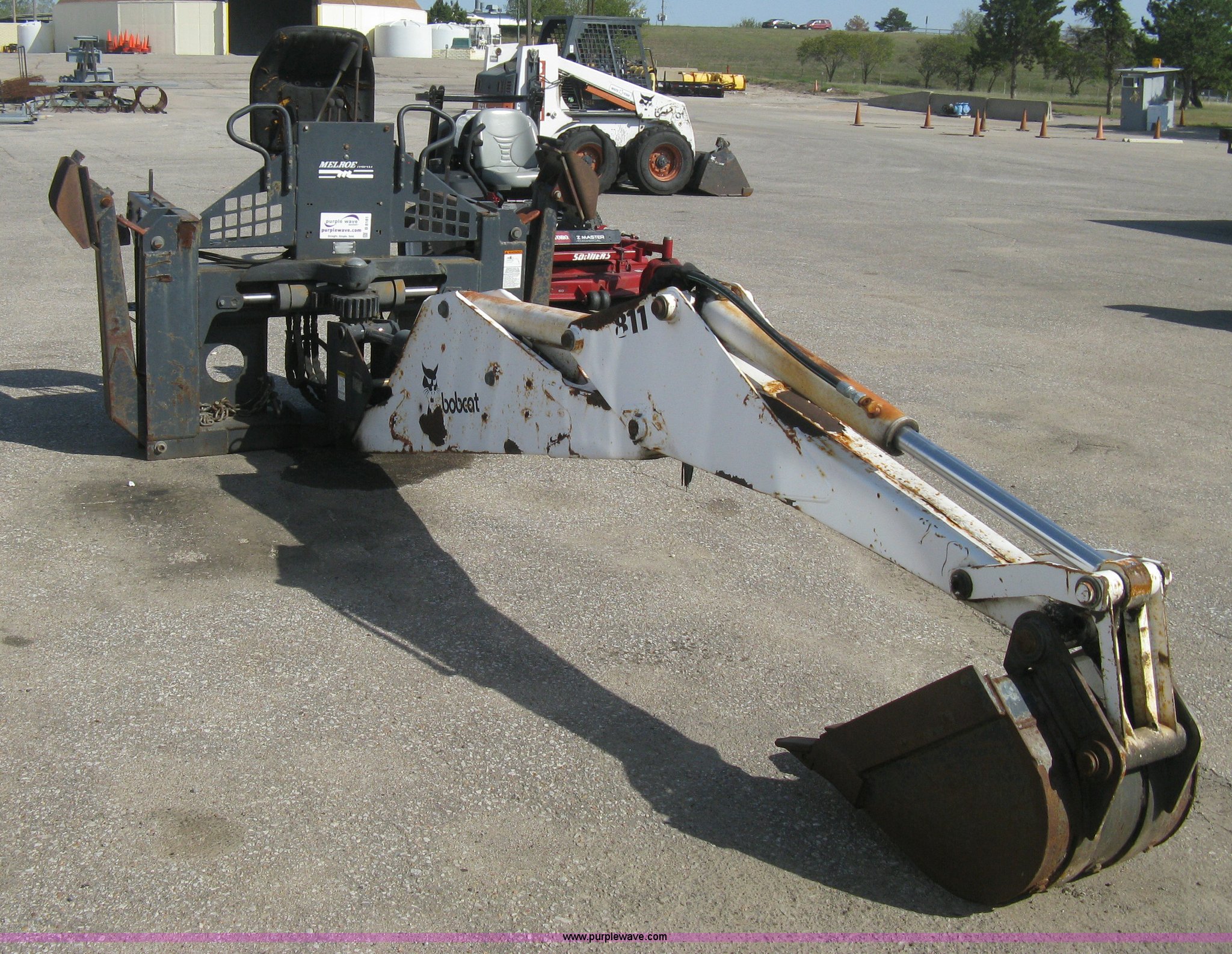 Bobcat 811 backhoe attachment in Wichita, KS Item B8181 sold Purple