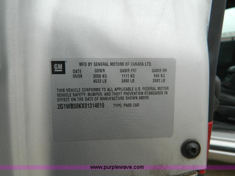 image for item B3923 2008 Chevrolet Impala LS