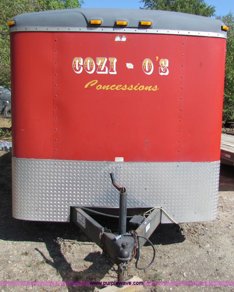 image for item B7498 1999 16' enclosed trailer