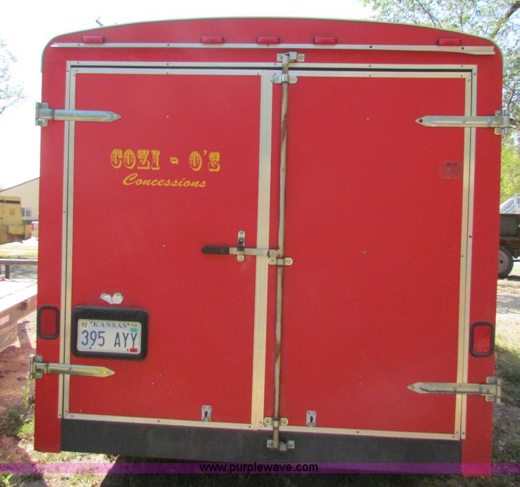 image for item B7498 1999 16' enclosed trailer