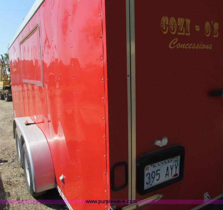 image for item B7498 1999 16' enclosed trailer