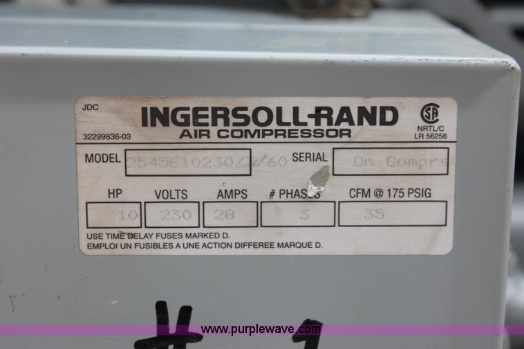 image for item C2827 Ingersoll Rand T30 air compressor