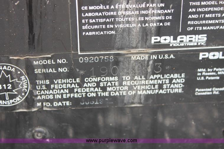 image for item C2829 1990 Polaris Indy 650 snowmobile