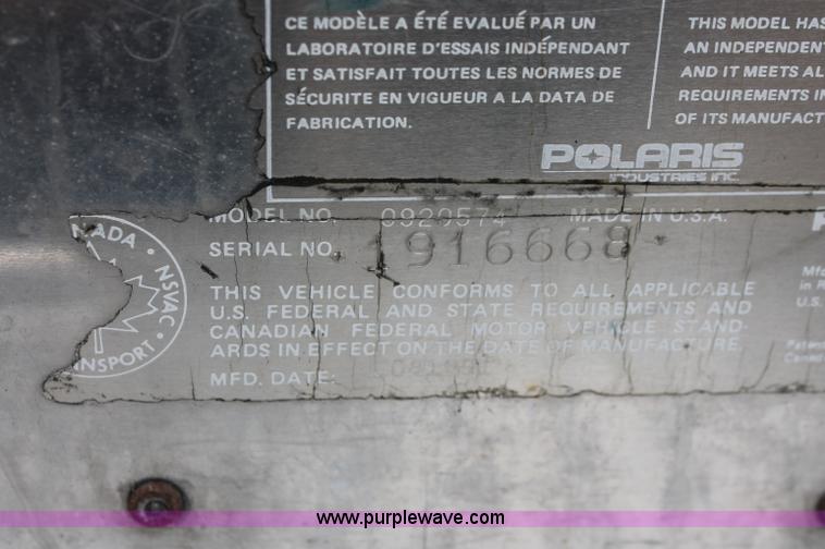 image for item C2830 1991 Polaris Indy 500 EFI snowmobile