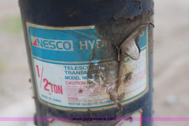 image for item C2833 Nesco telescoping hydraulic high lift transmission jack