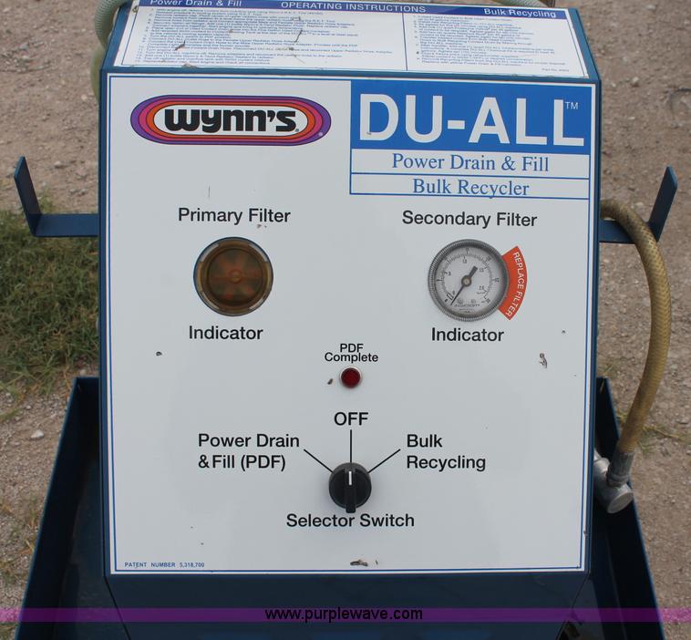 image for item C2840 Wynn's Du-All power drain and fill bulk anti-freeze recycler