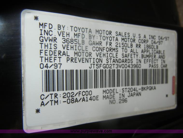 image for item D4944 1997 Toyota Celica GT convertible