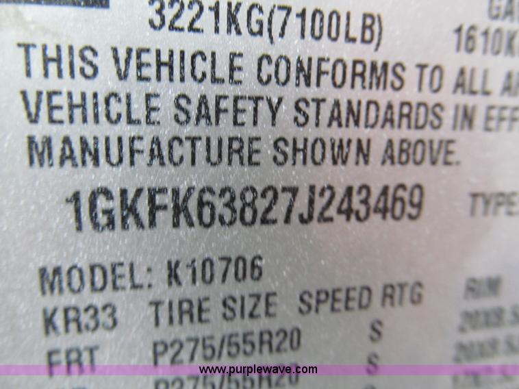 image for item E2014 2007 GMC Yukon Denali SUV