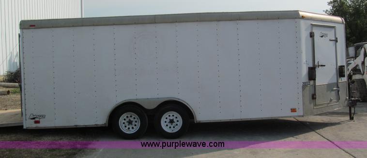image for item E2181 2000 Avenger 24' v-nose enclosed trailer
