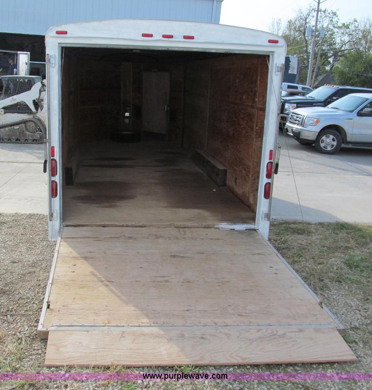 image for item E2181 2000 Avenger 24' v-nose enclosed trailer