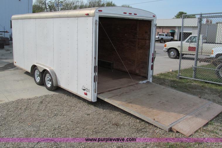 image for item E2181 2000 Avenger 24' v-nose enclosed trailer