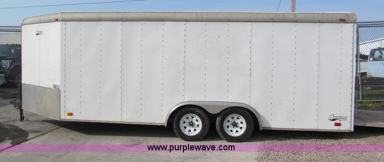 image for item E2181 2000 Avenger 24' v-nose enclosed trailer