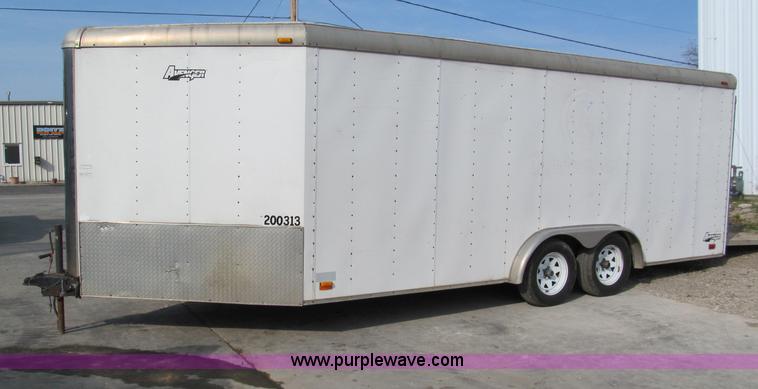 image for item E2181 2000 Avenger 24' v-nose enclosed trailer