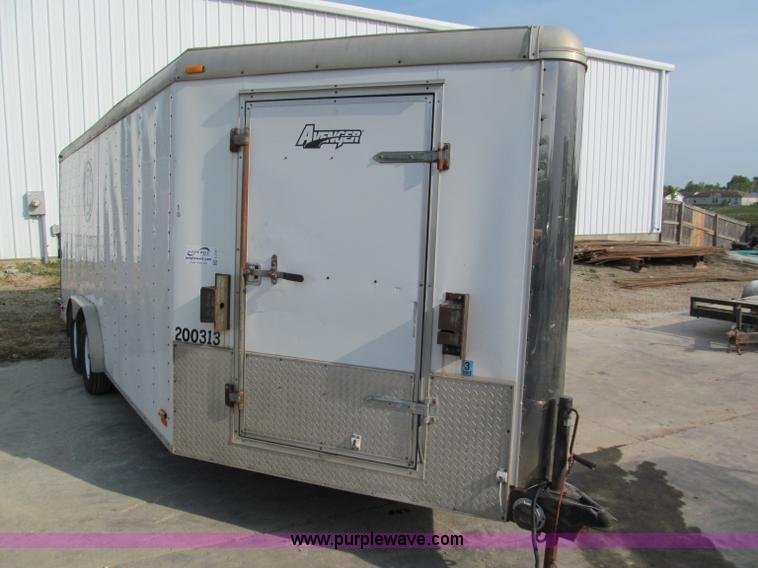 image for item E2181 2000 Avenger 24' v-nose enclosed trailer
