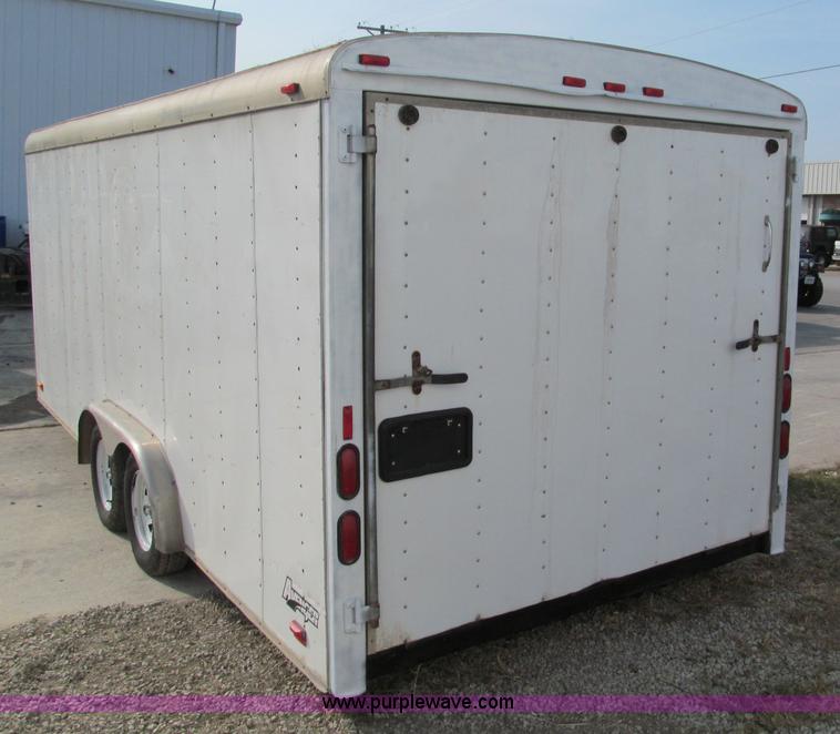 image for item E2181 2000 Avenger 24' v-nose enclosed trailer