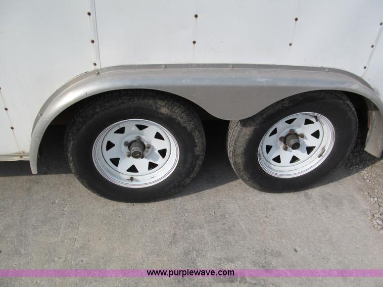 image for item E2181 2000 Avenger 24' v-nose enclosed trailer