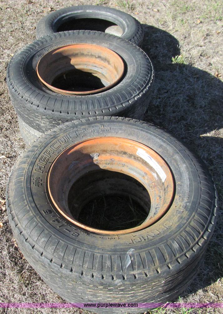 image for item O9001 (4) 8-14.5 tires and rims