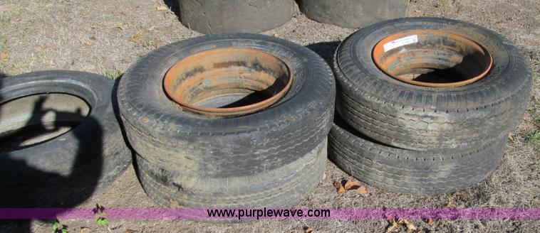 image for item O9001 (4) 8-14.5 tires and rims