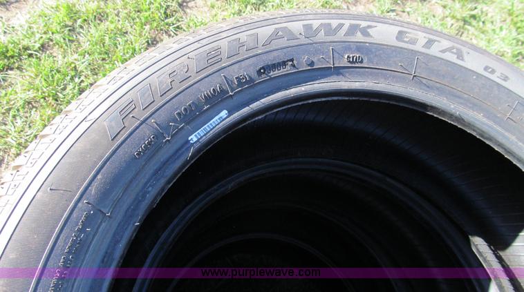 image for item O9002 (4) Firestone Firehawk GTA tires