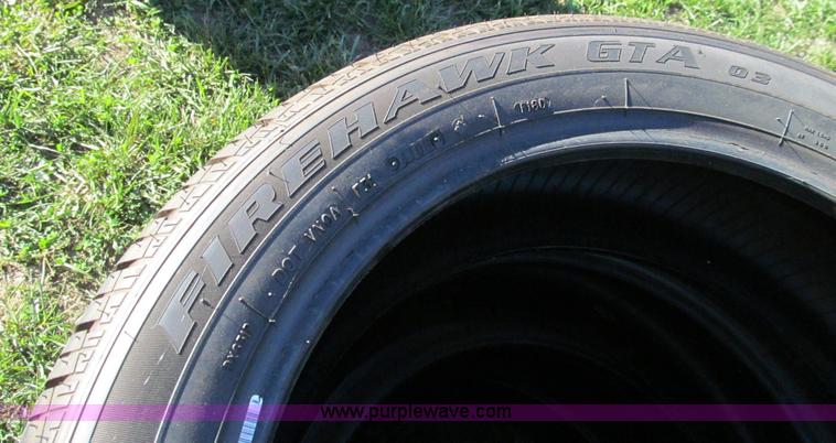 image for item O9003 (4) Firestone Firehawk GTA tires