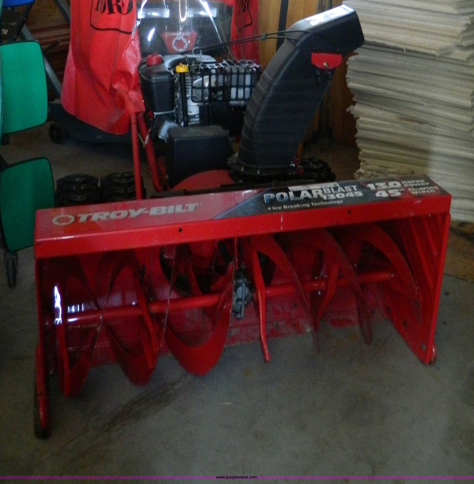 TroyBilt Polar Blast 45" snow blower in Hays, KS Item M9916 sold