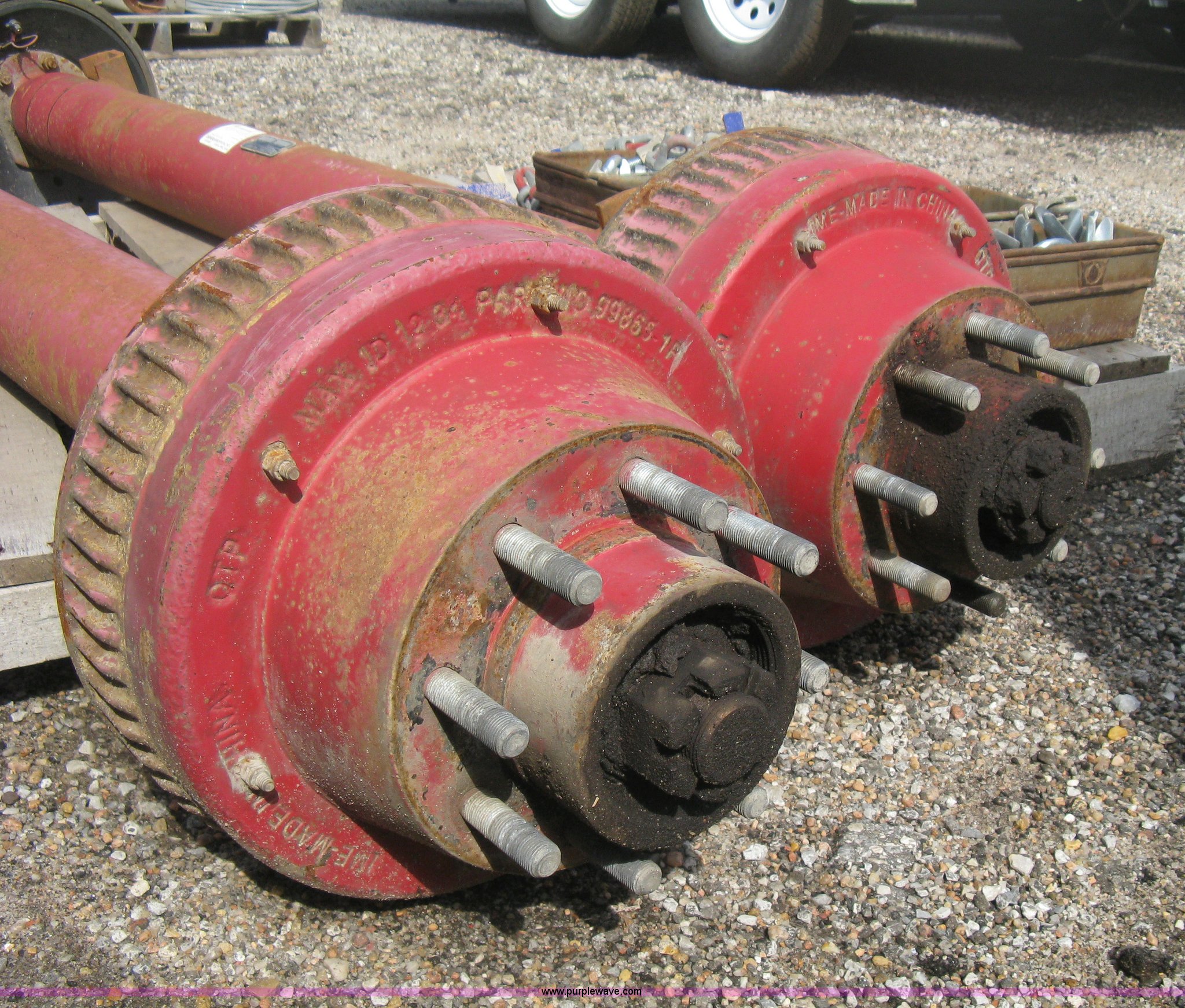 (2) 2007 Quality Trailer Prod TS10K trailer axles in Wichita, KS Item