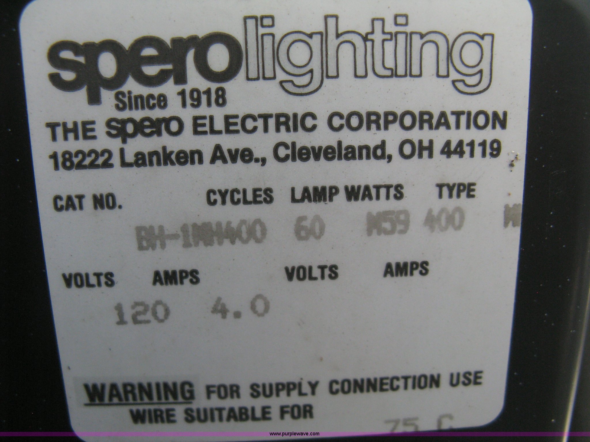 (11) Spero commercial light fixtures in Wichita, KS Item R9727 sold