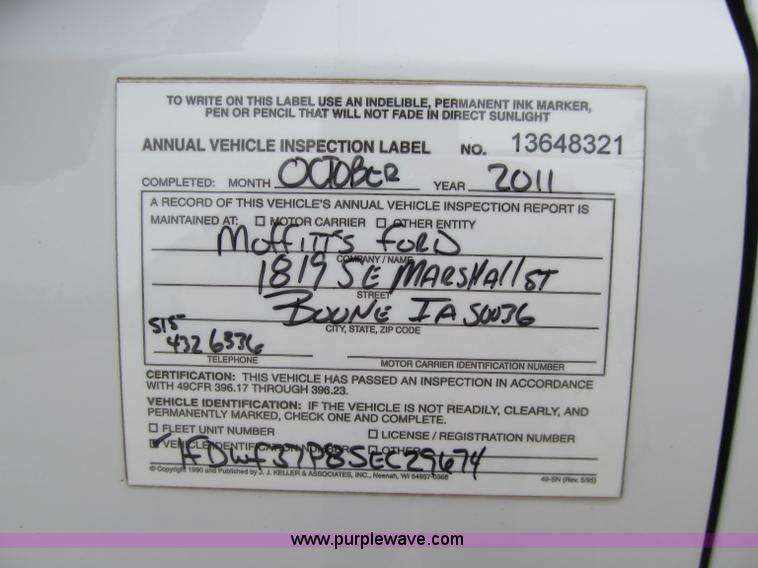 image for item A8478 2005 Ford F350 XL Super Duty service truck