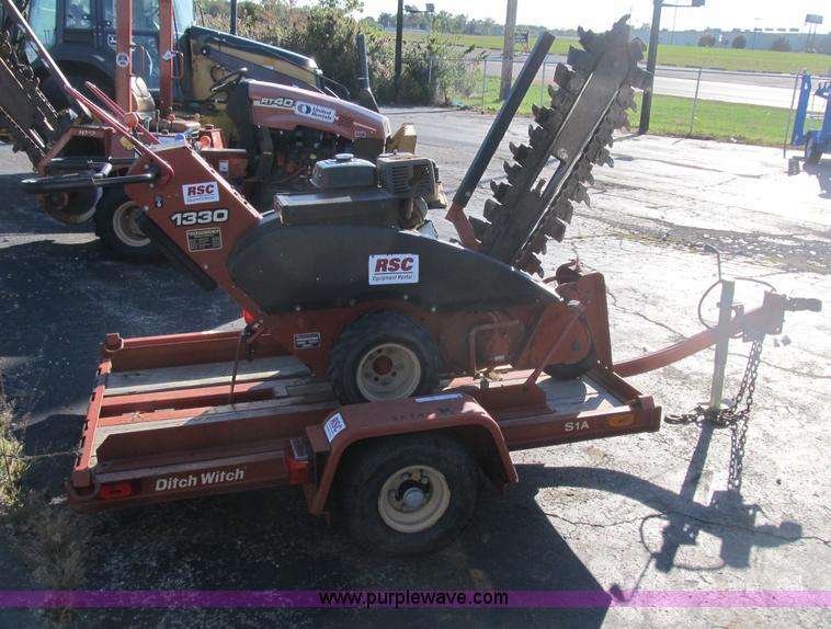 image for item B2915 2007 Ditch Witch 1330 walk behind trencher