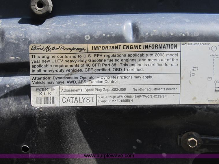 image for item B2923 2003 Ford F250 Super Duty XL pickup truck