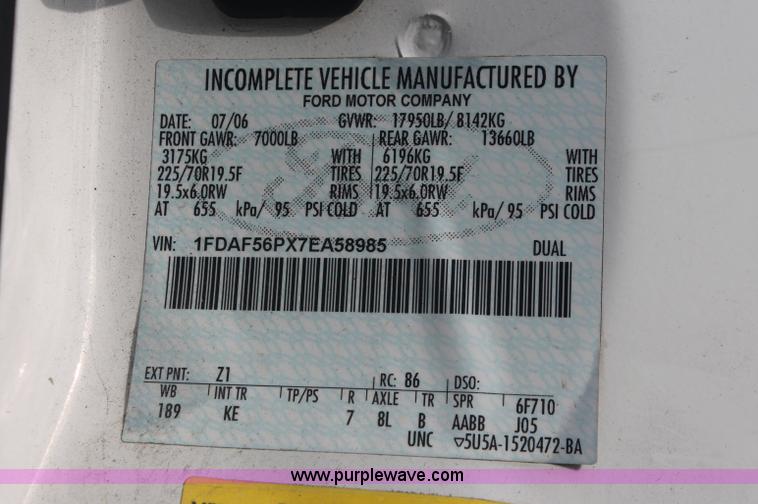 image for item C2908 2007 Ford F550 Super Duty service truck