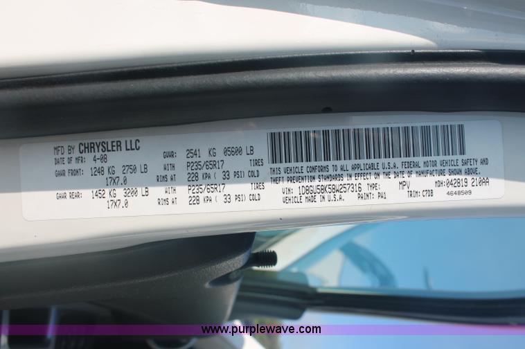 image for item C2909 2008 Dodge Nitro SLT SUV