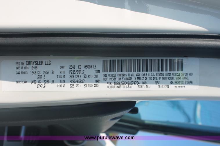 image for item C2910 2008 Dodge Nitro SLT SUV