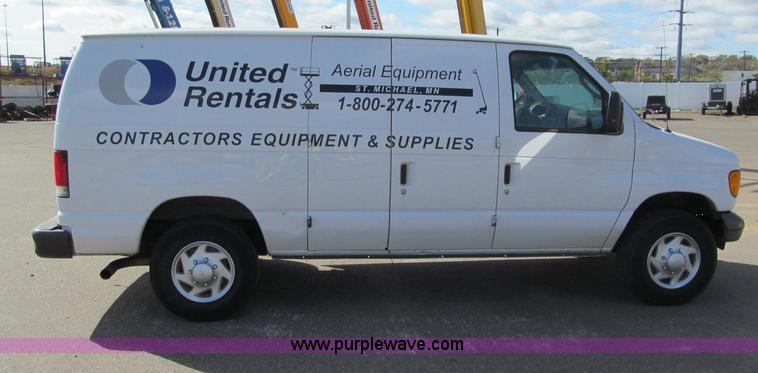 image for item F5539 2007 Ford Econoline E350 cargo van