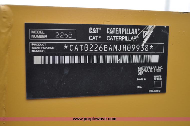 image for item C3025 2008 Caterpillar 226B skid steer