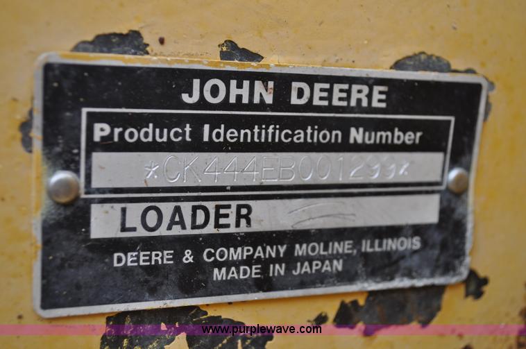 image for item C3029 1988 John Deere 444E articulated wheel loader