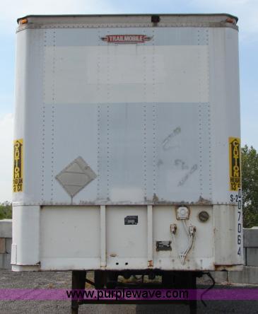image for item B1498 1986 Trailmobile 48' storage semi trailer