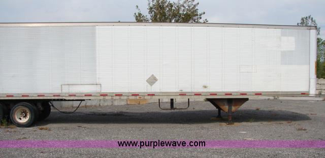 image for item B1498 1986 Trailmobile 48' storage semi trailer