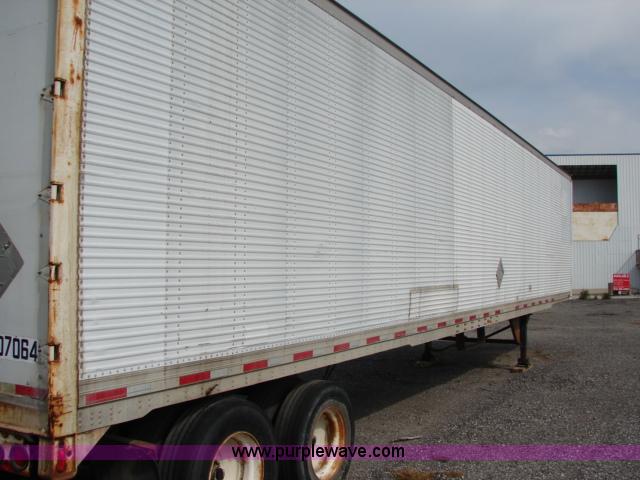image for item B1498 1986 Trailmobile 48' storage semi trailer