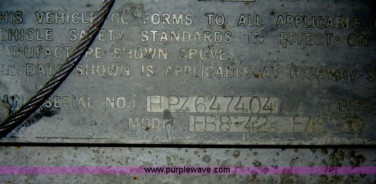 image for item D4246 1978 Fruehauf generator trailer