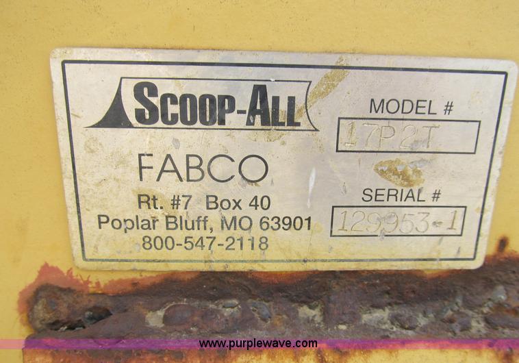 image for item B2903 Scoop-all 17P2T Big Foot hydraulic scraper