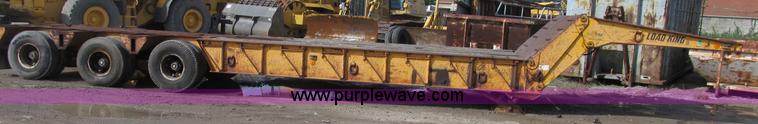 image for item B2904 1974 Load King power fold gooseneck trailer