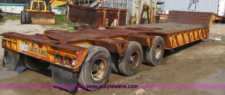 image for item B2904 1974 Load King power fold gooseneck trailer