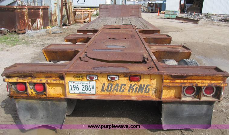 image for item B2904 1974 Load King power fold gooseneck trailer